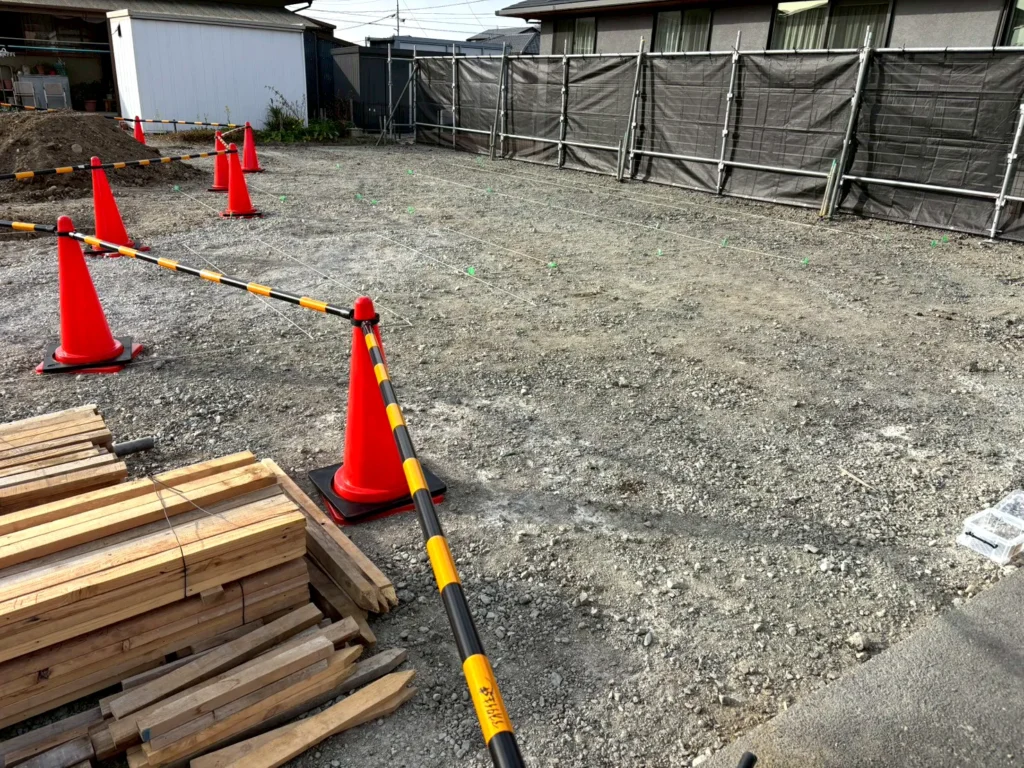 新築工事（屋外の風景）